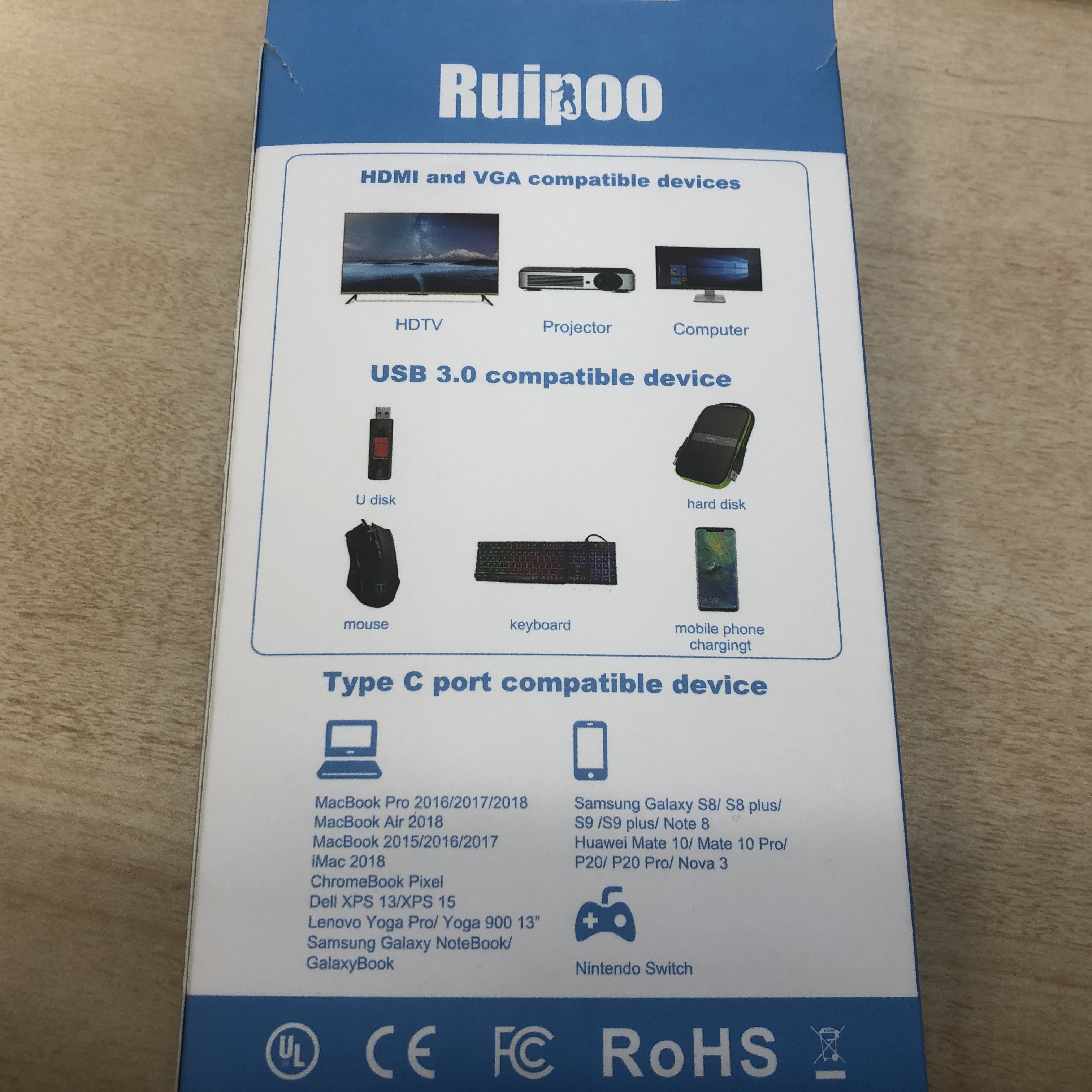 Ruipoo USB Type-Cハブ　壊れた