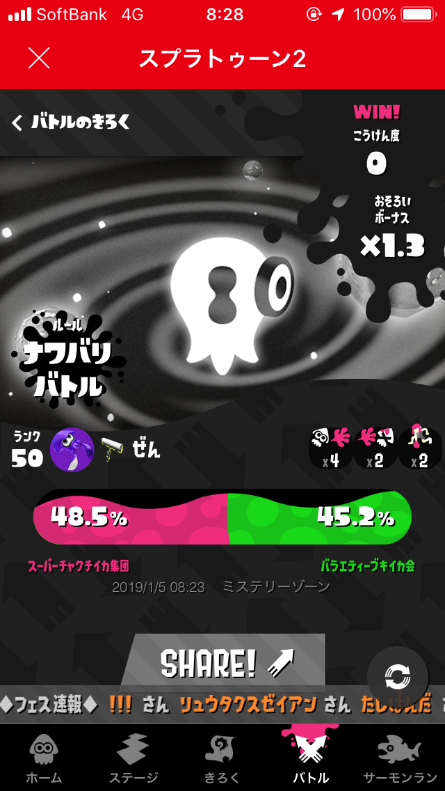 2019年スプラトゥーン2初め