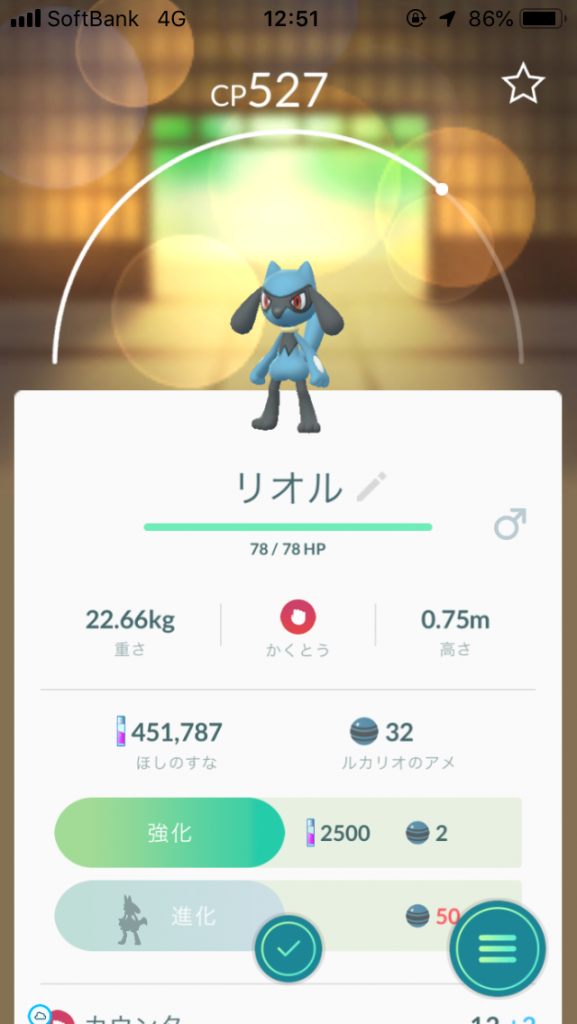 Pokemon GO　リオル