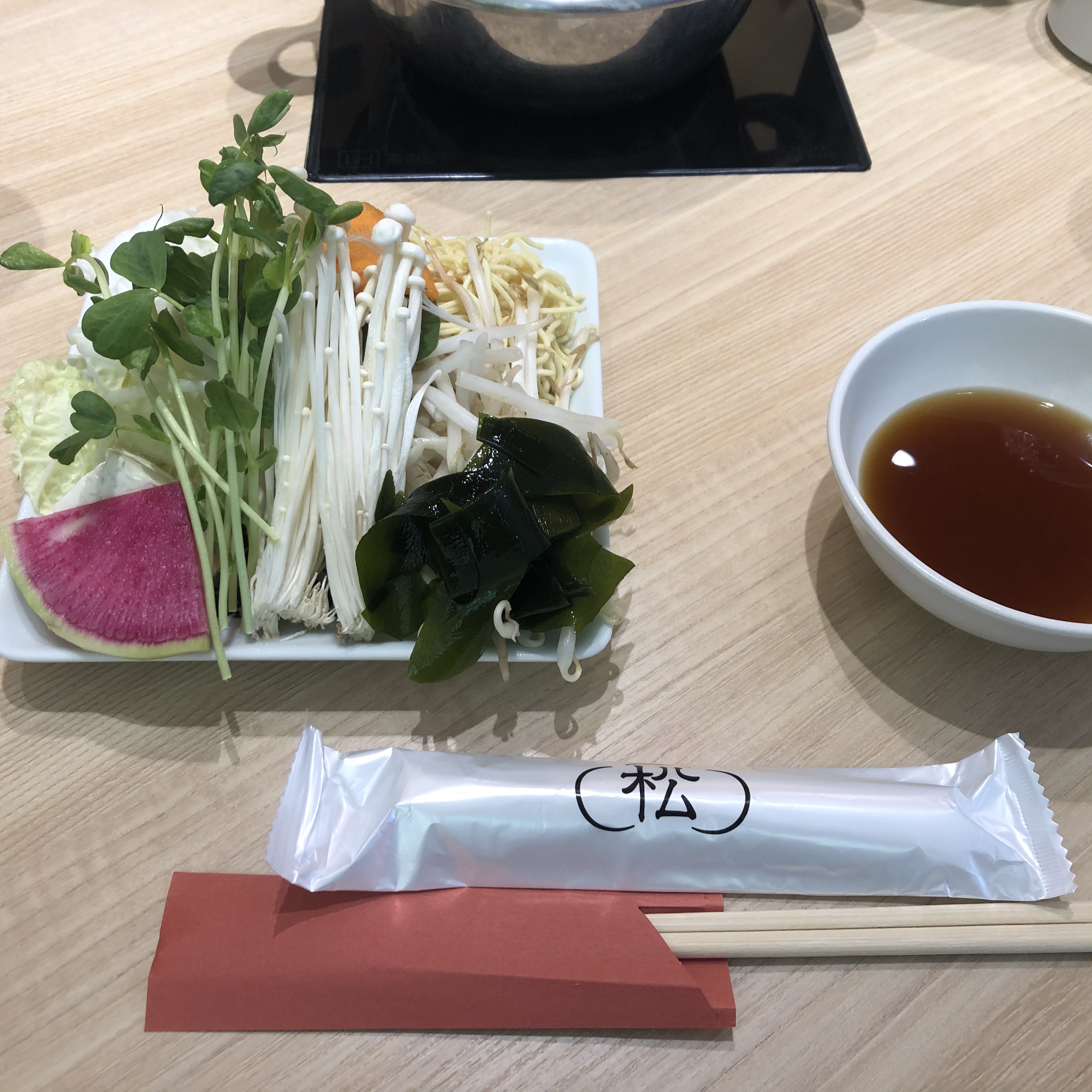 七代目松五郎 ランチの野菜