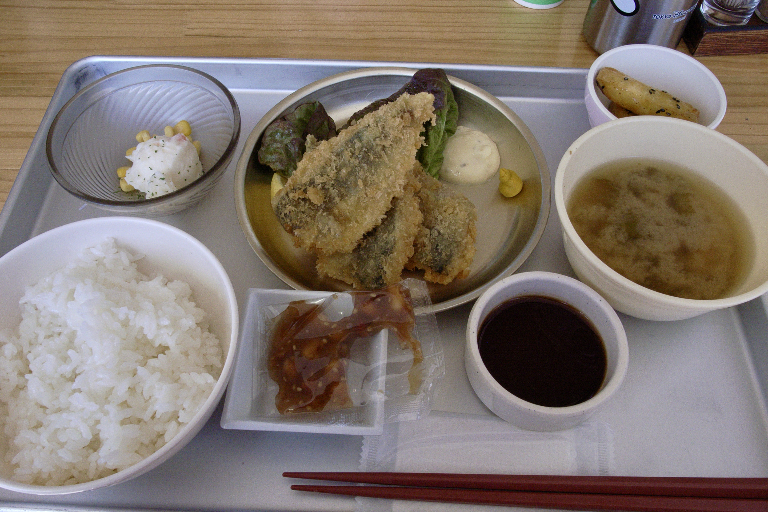 道の駅 保田小学校のアジフライ