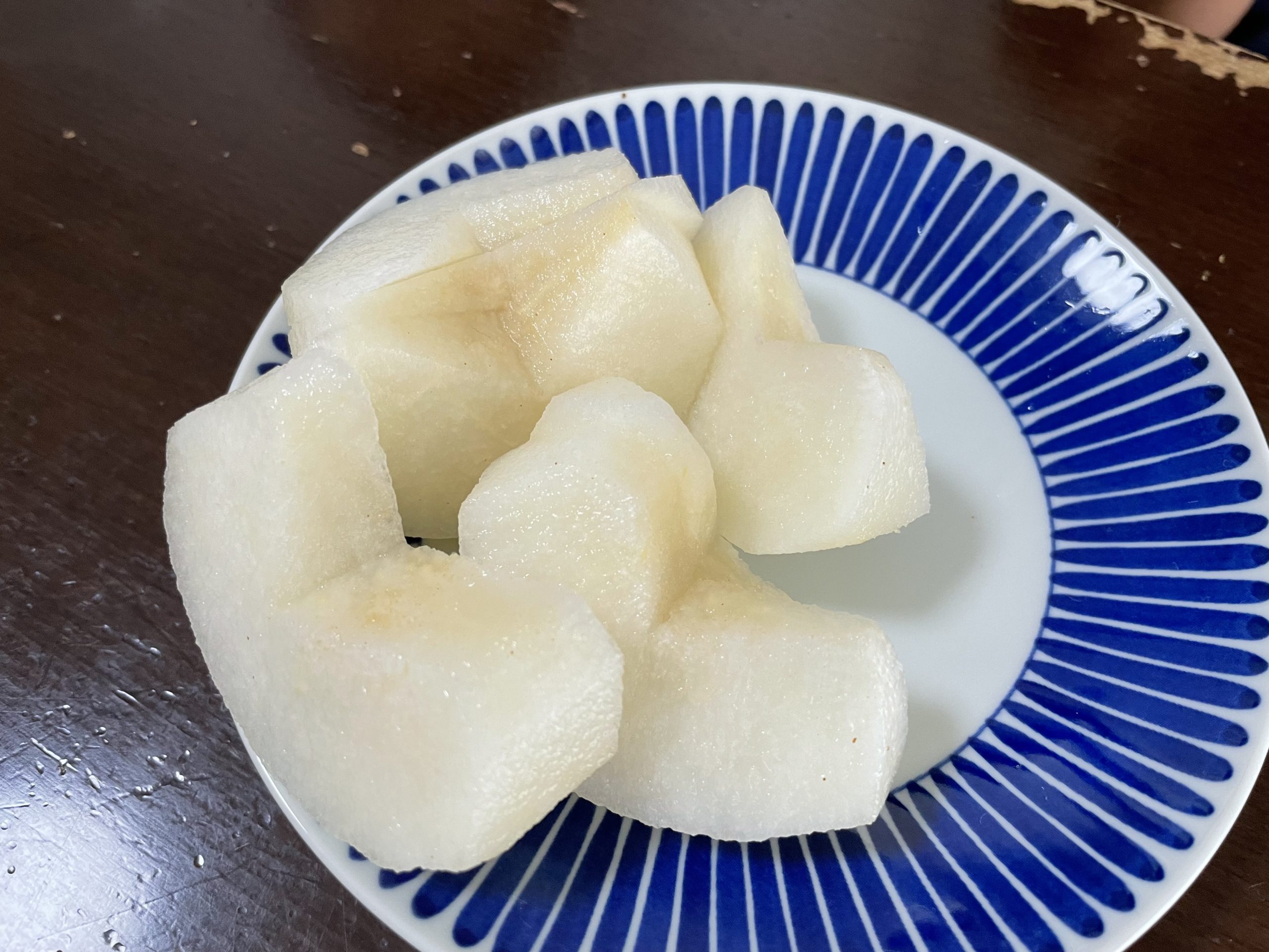 今年も市川産の幸水梨を食べた