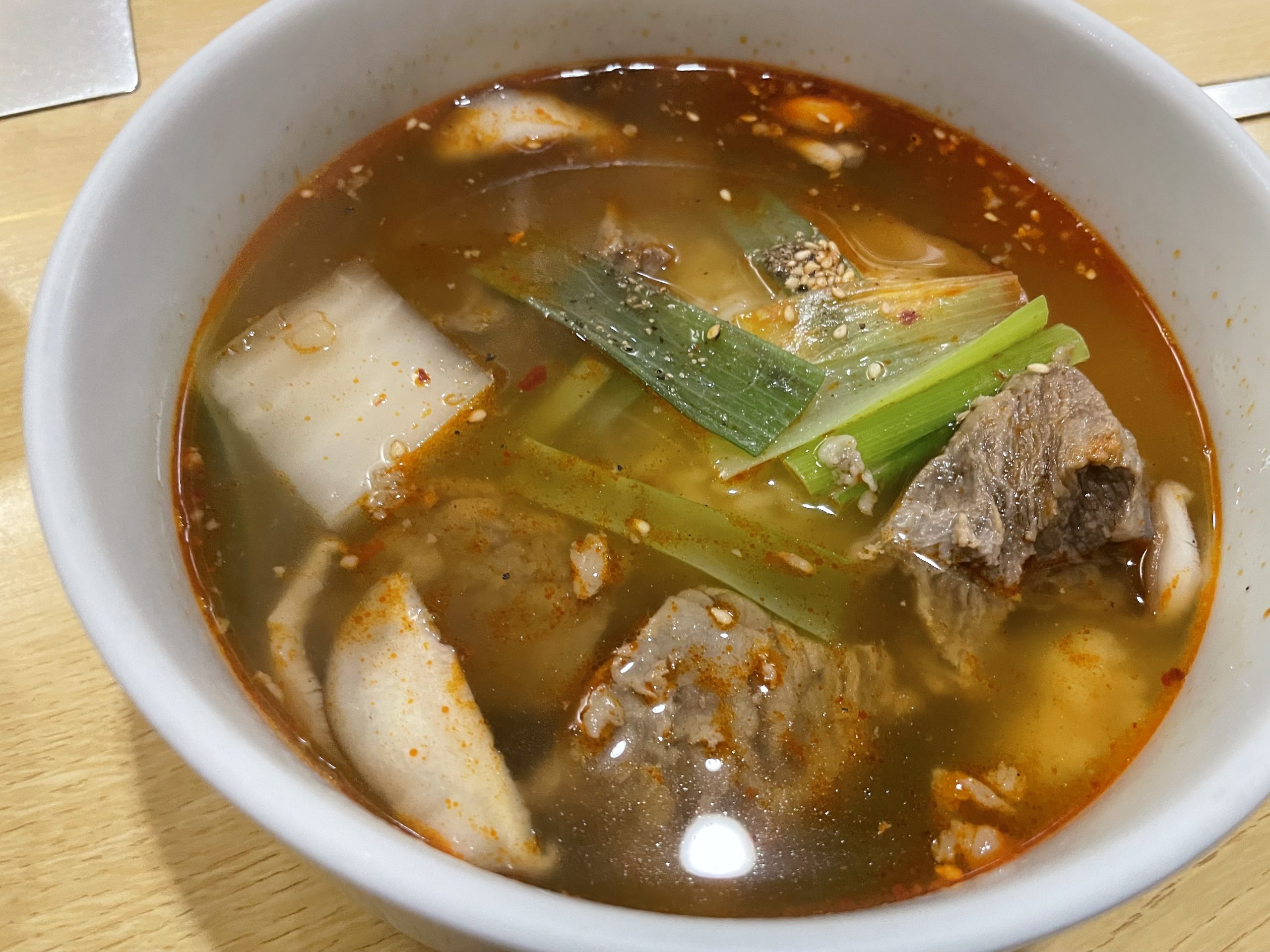 ランチ：一龍本店のカルビクッパ（2022/10/6）