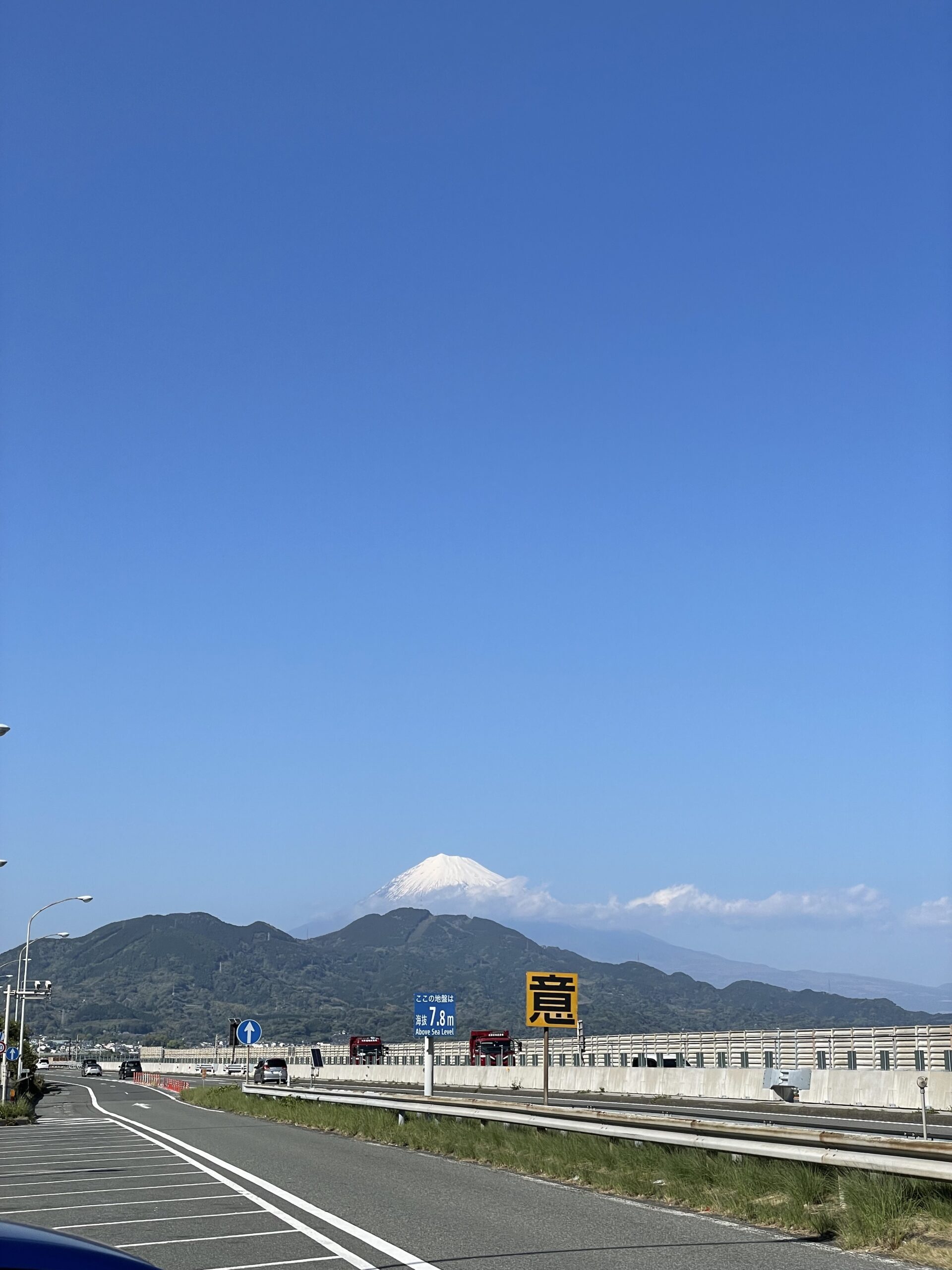 由比PAからの富士山の眺め