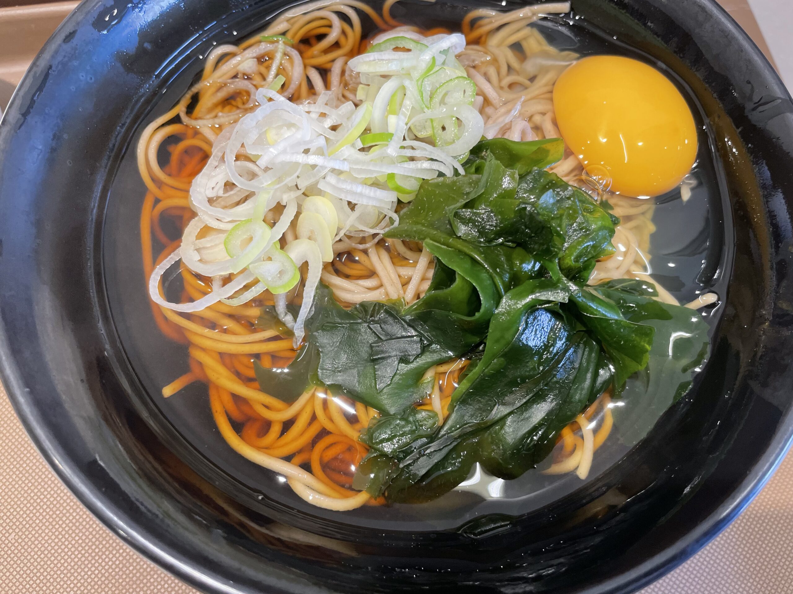 ランチ：富士そばの月見そば（2023/10/21）