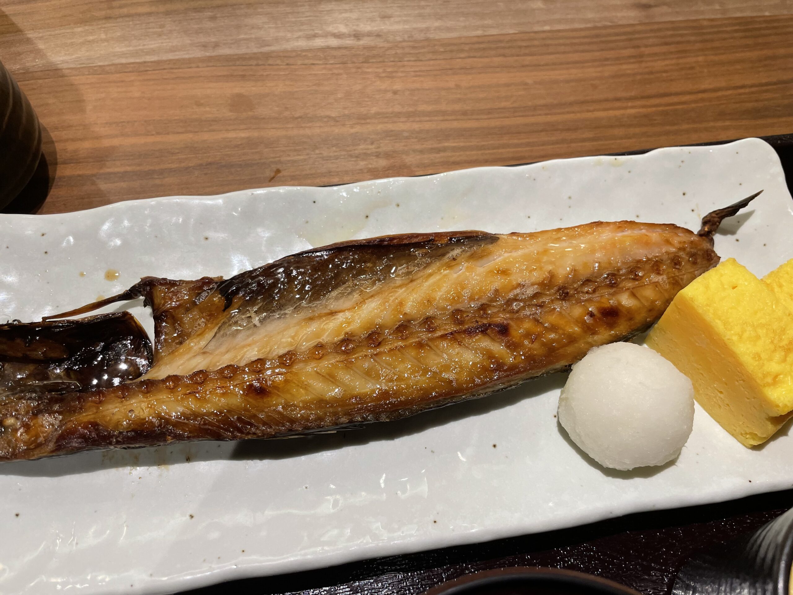 ランチ：トロサバ干しの定食（2023/12/28）