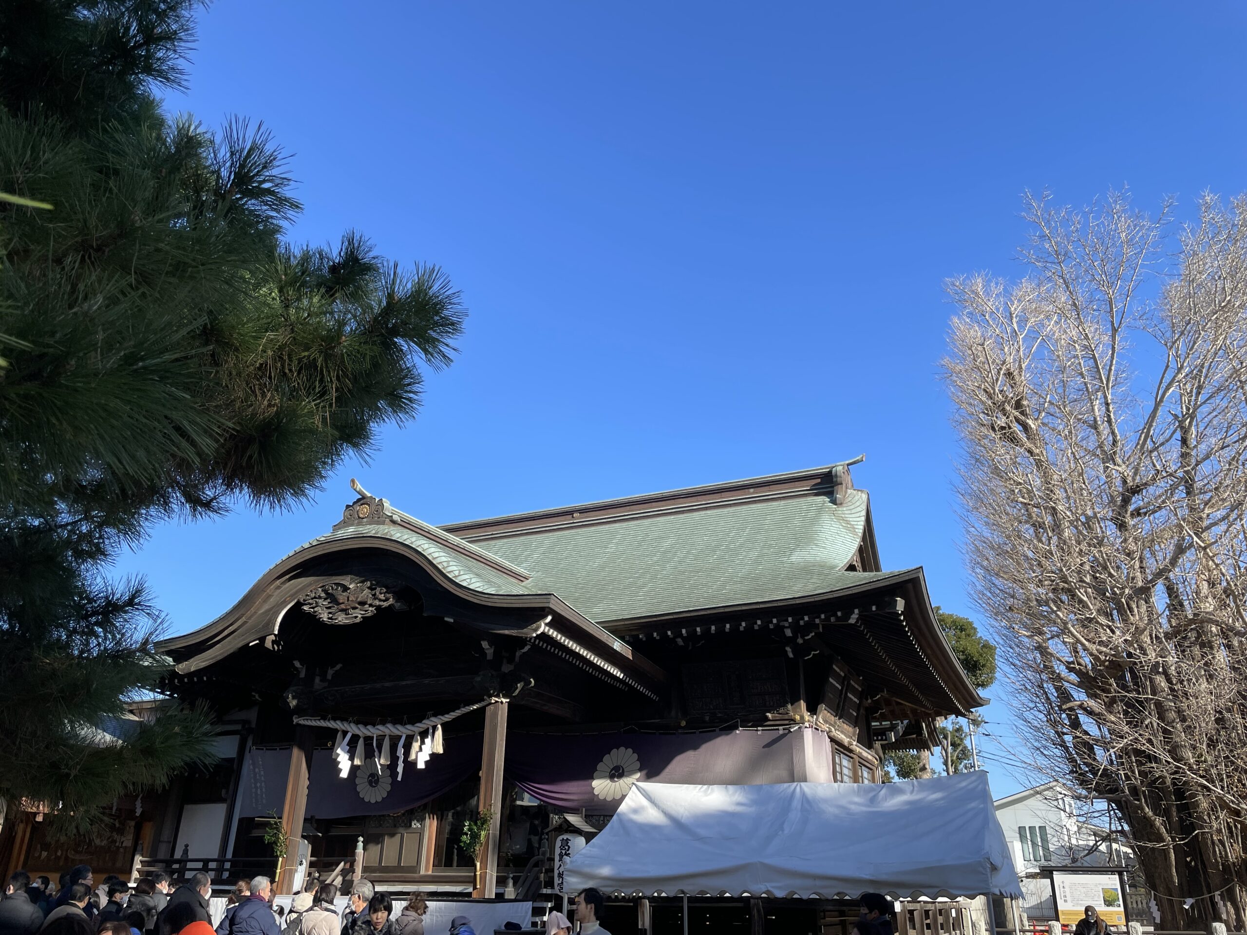 葛飾八幡宮に初詣（2024年）