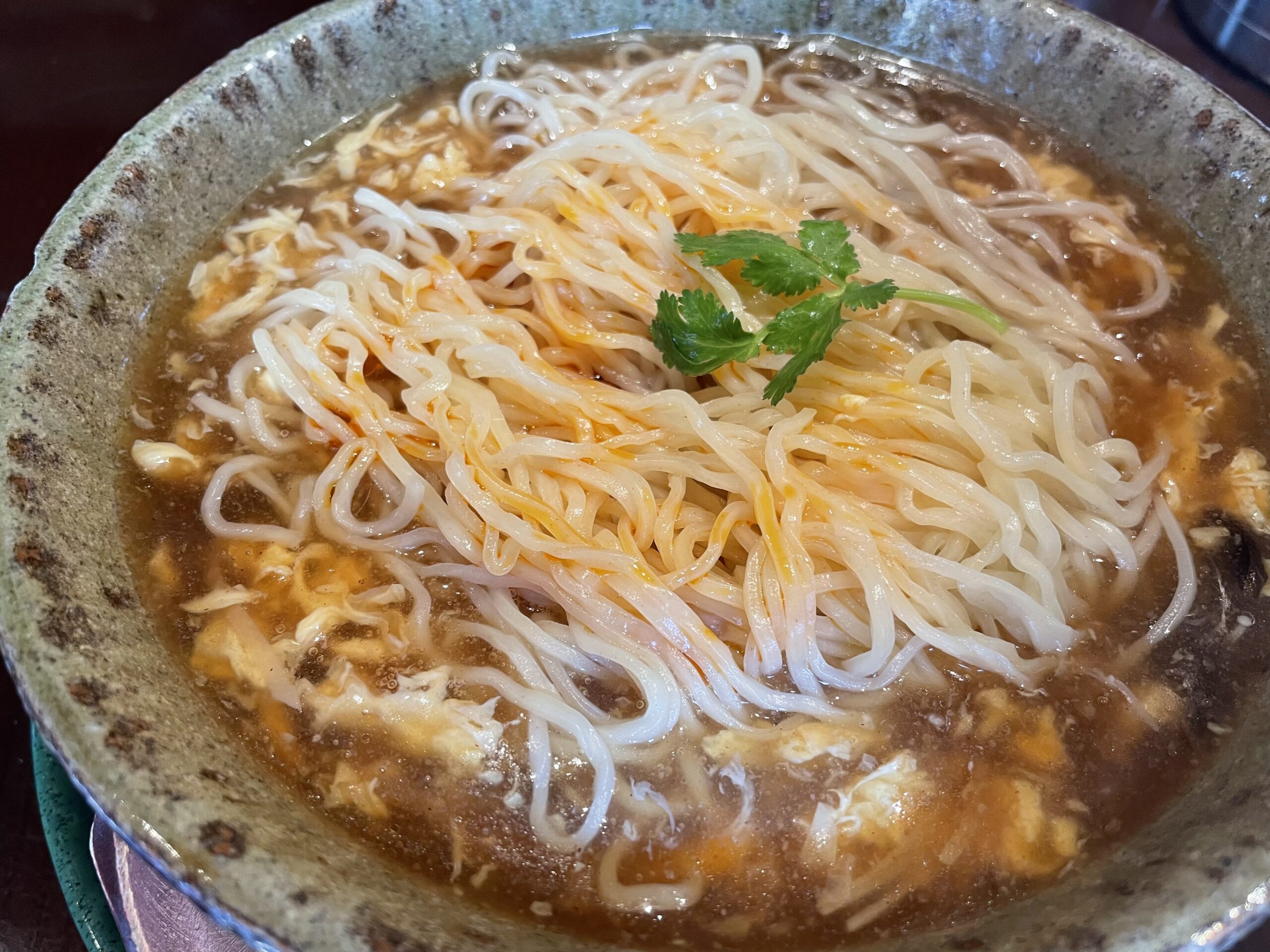 ランチ：露天の北京酸辣湯麺（2024/2/26）