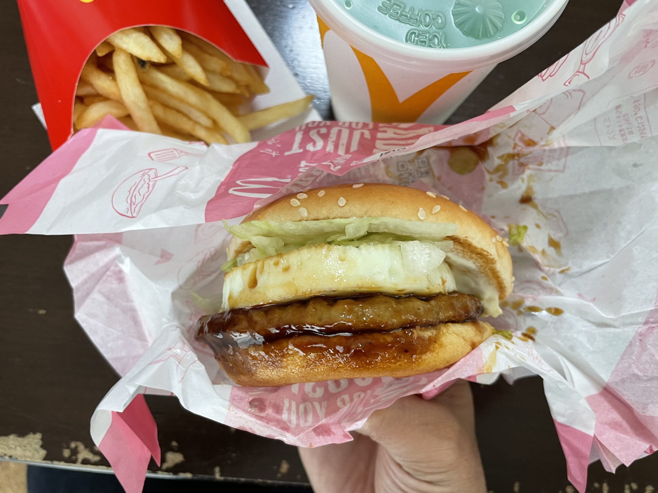 ランチ:てりたまバーガー(2024/4/16)