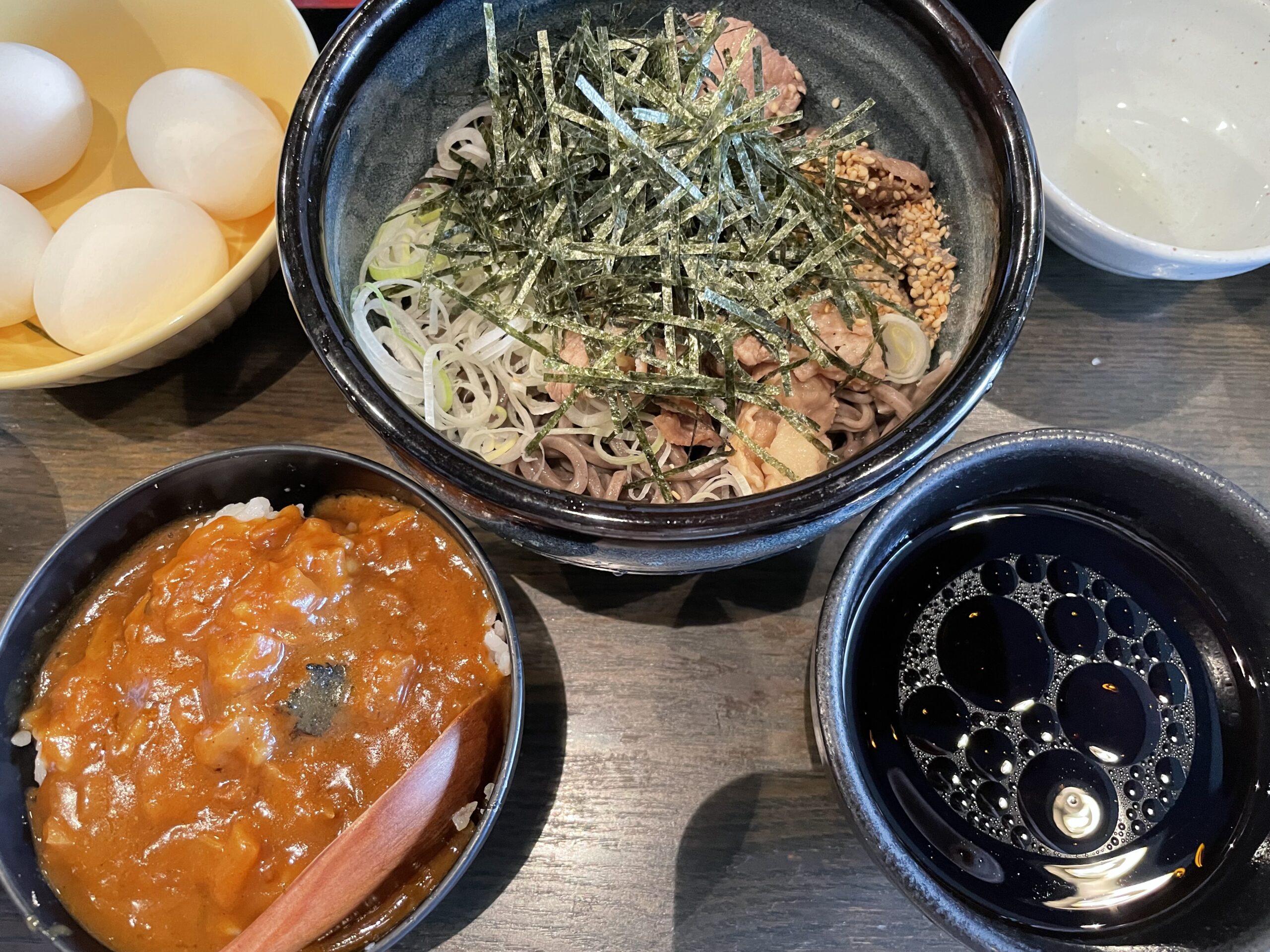 ランチ：つけ肉そば（2024/4/17）