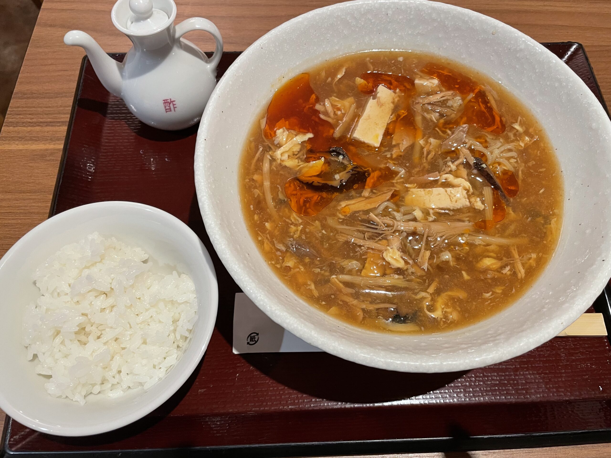 ランチ：酸辣湯麺（2024/9/3）