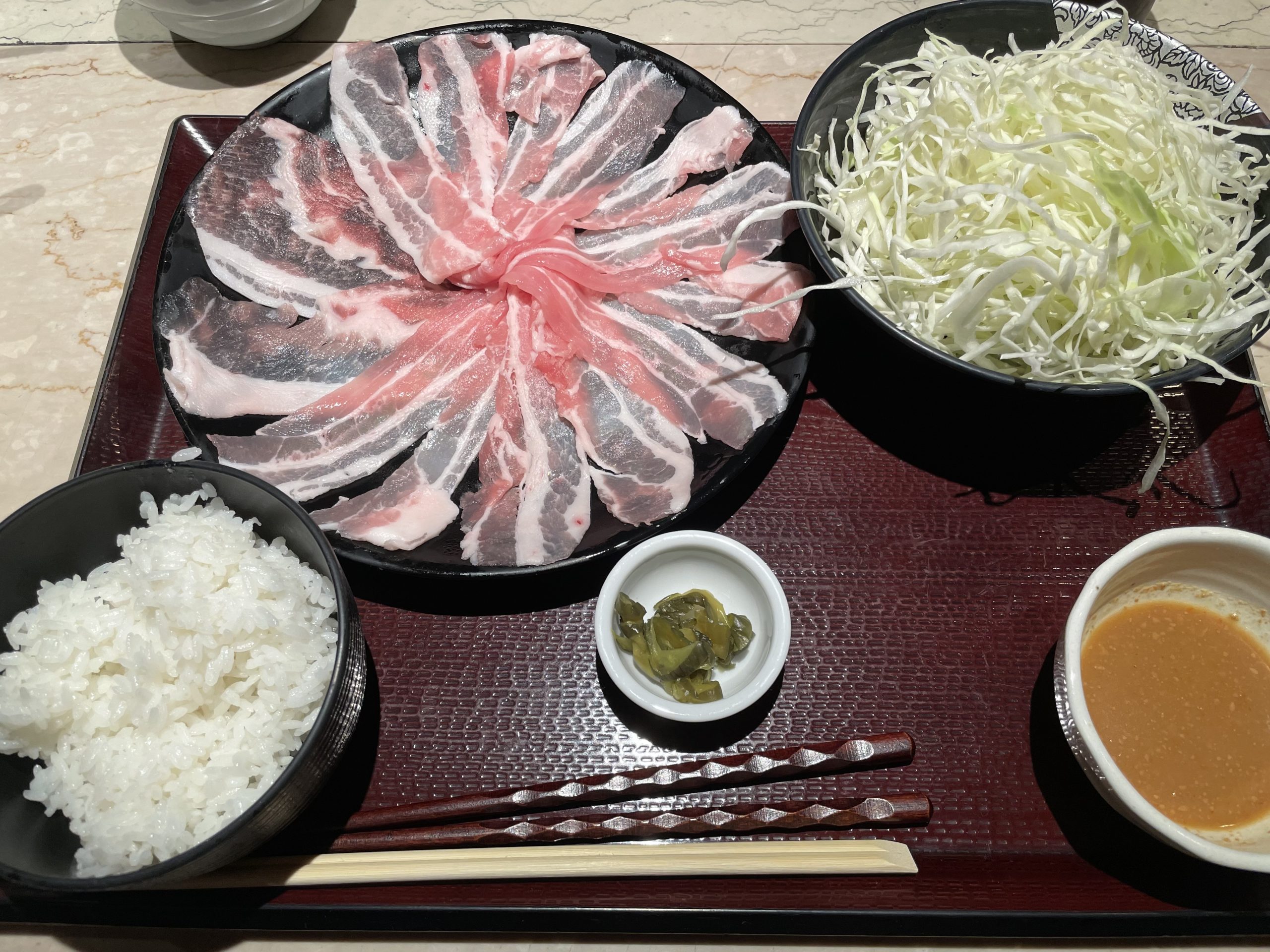 ランチ:しゃぶしゃぶ(2024/10/22)