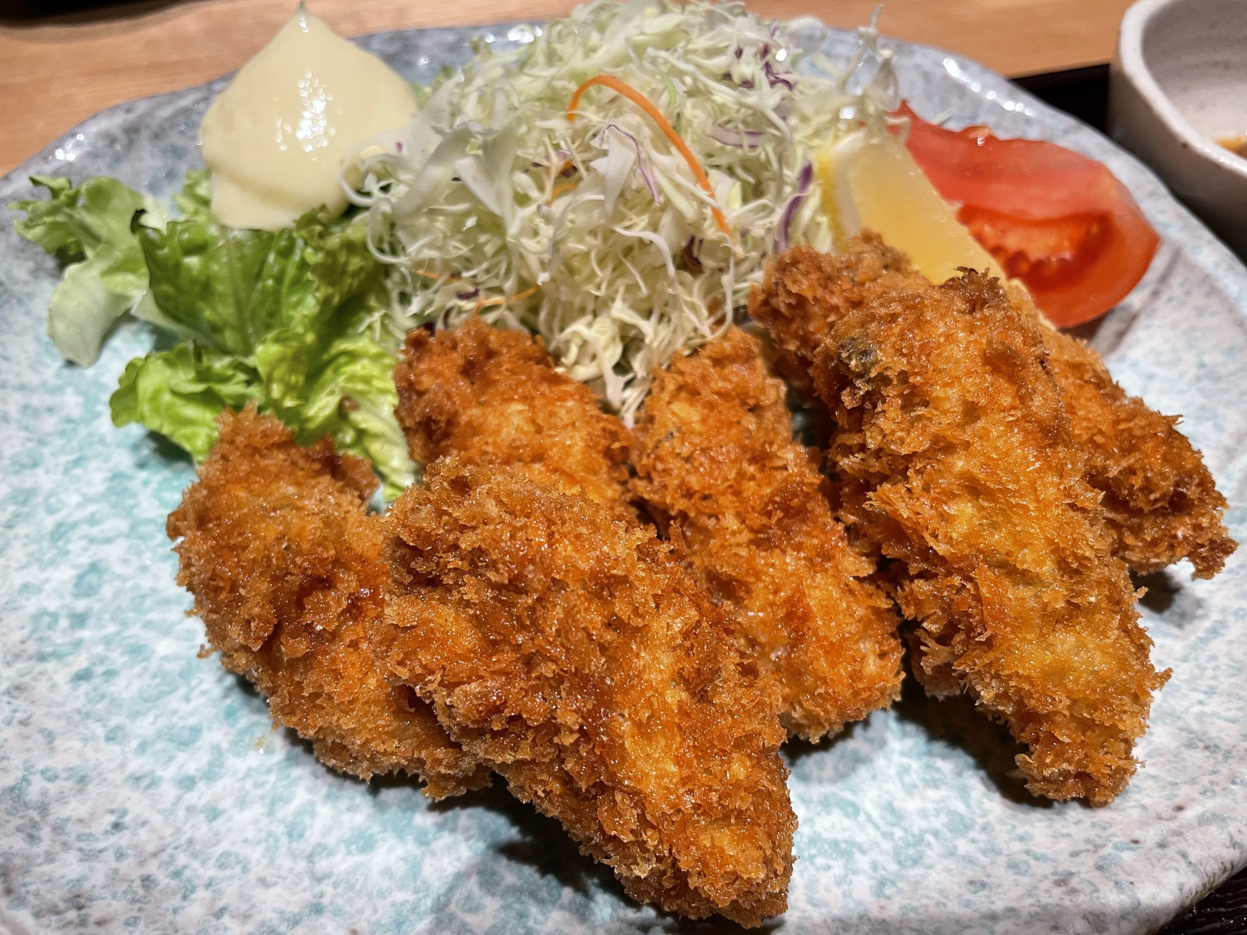 ランチ:堂間のカキフライ(2024/12/23)