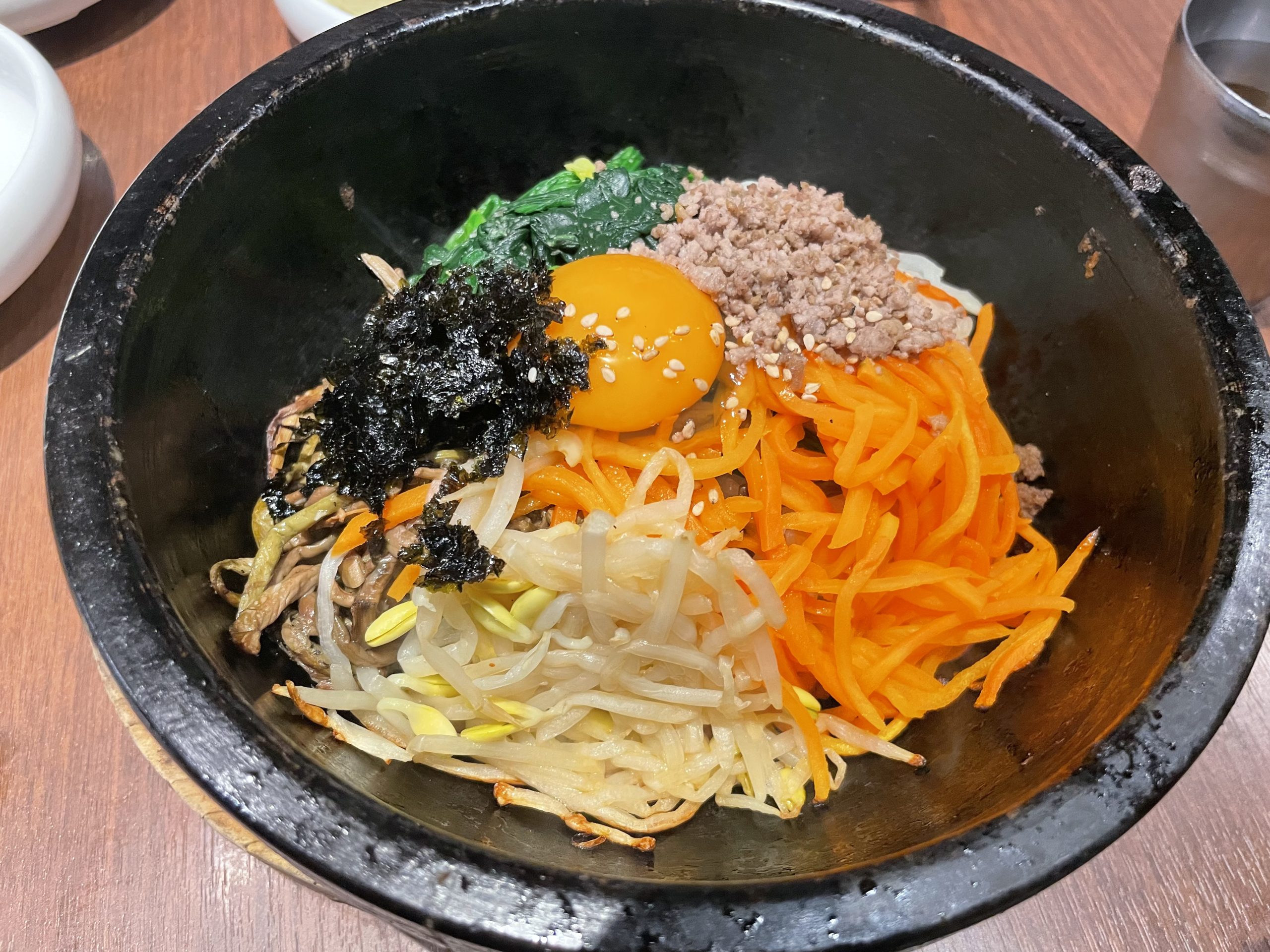 ランチ：ヌルンジの石焼ビビンバ（2025/1/21）