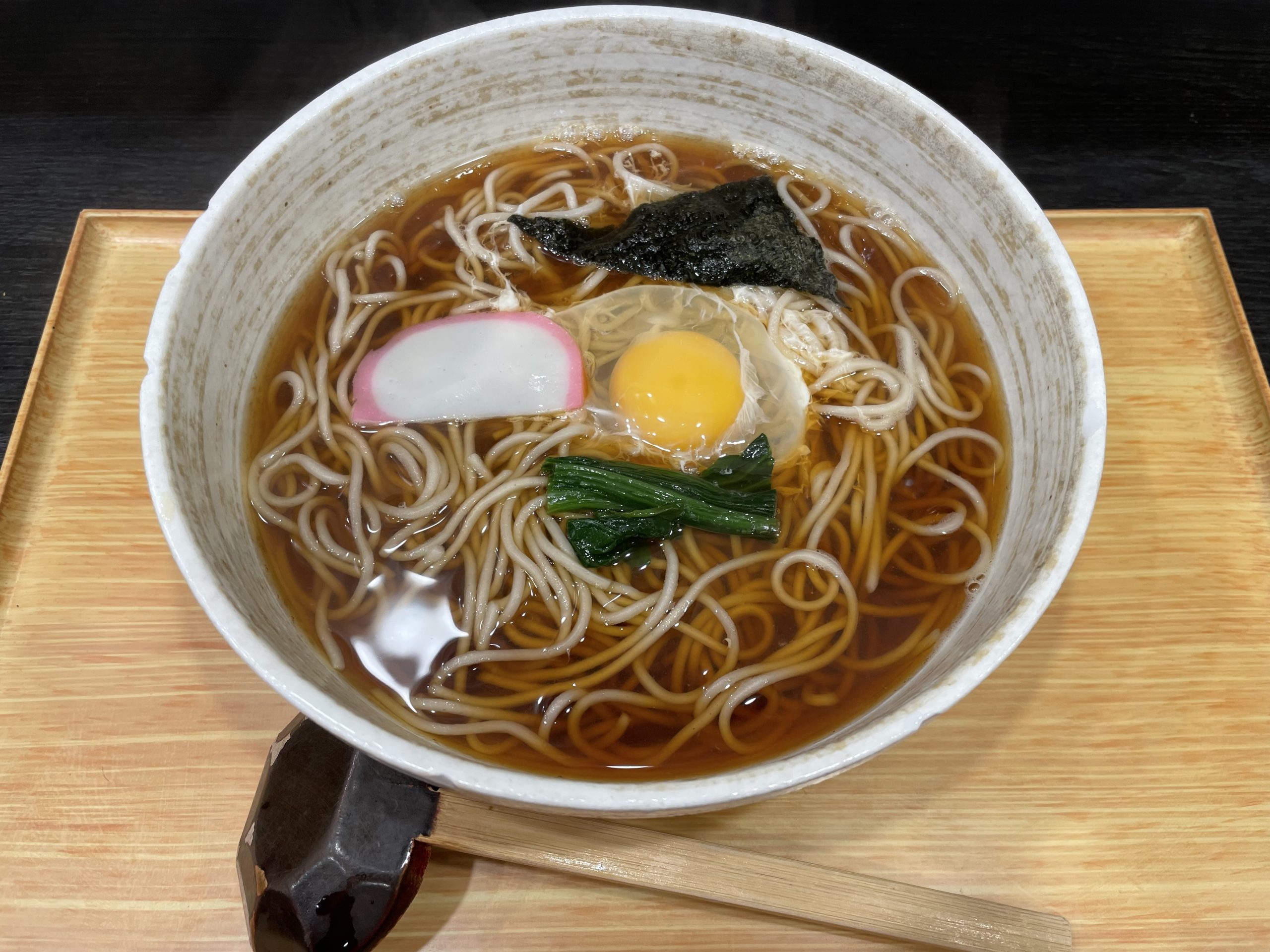 ランチ:月見そば(2026/1/26)