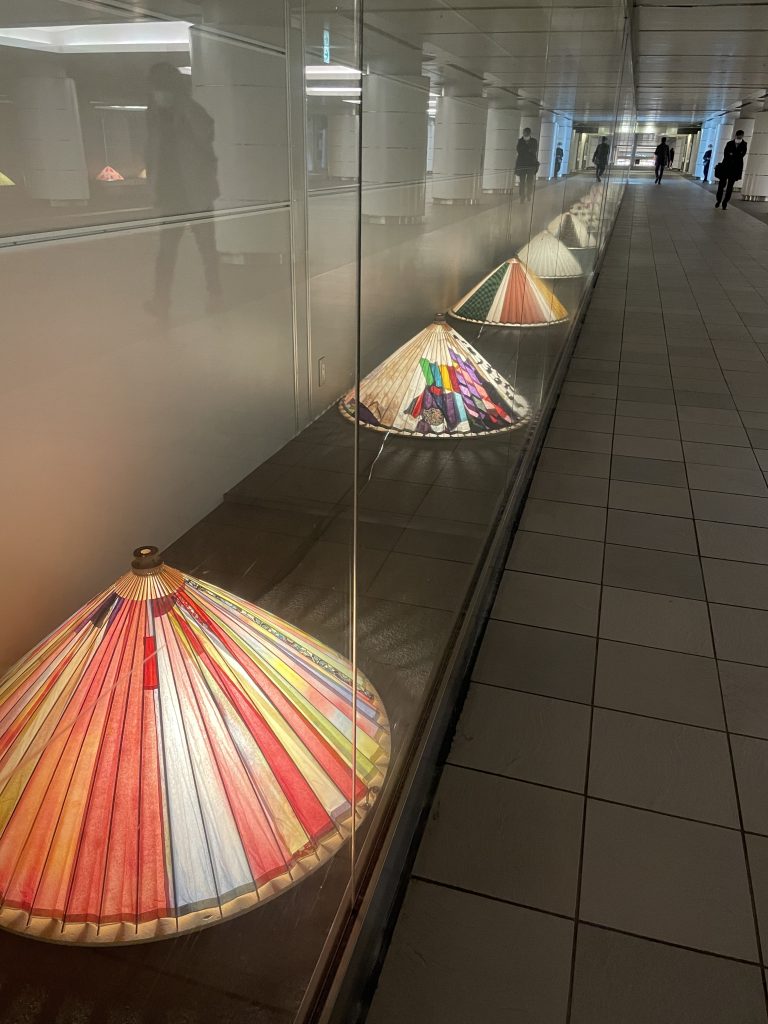 和傘の展示