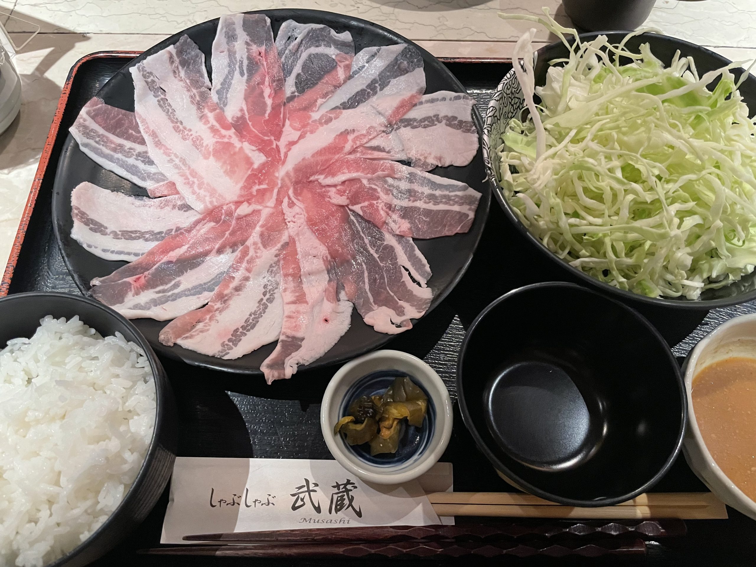 ランチ：武蔵のしゃぶしゃぶ（2026/4/28）