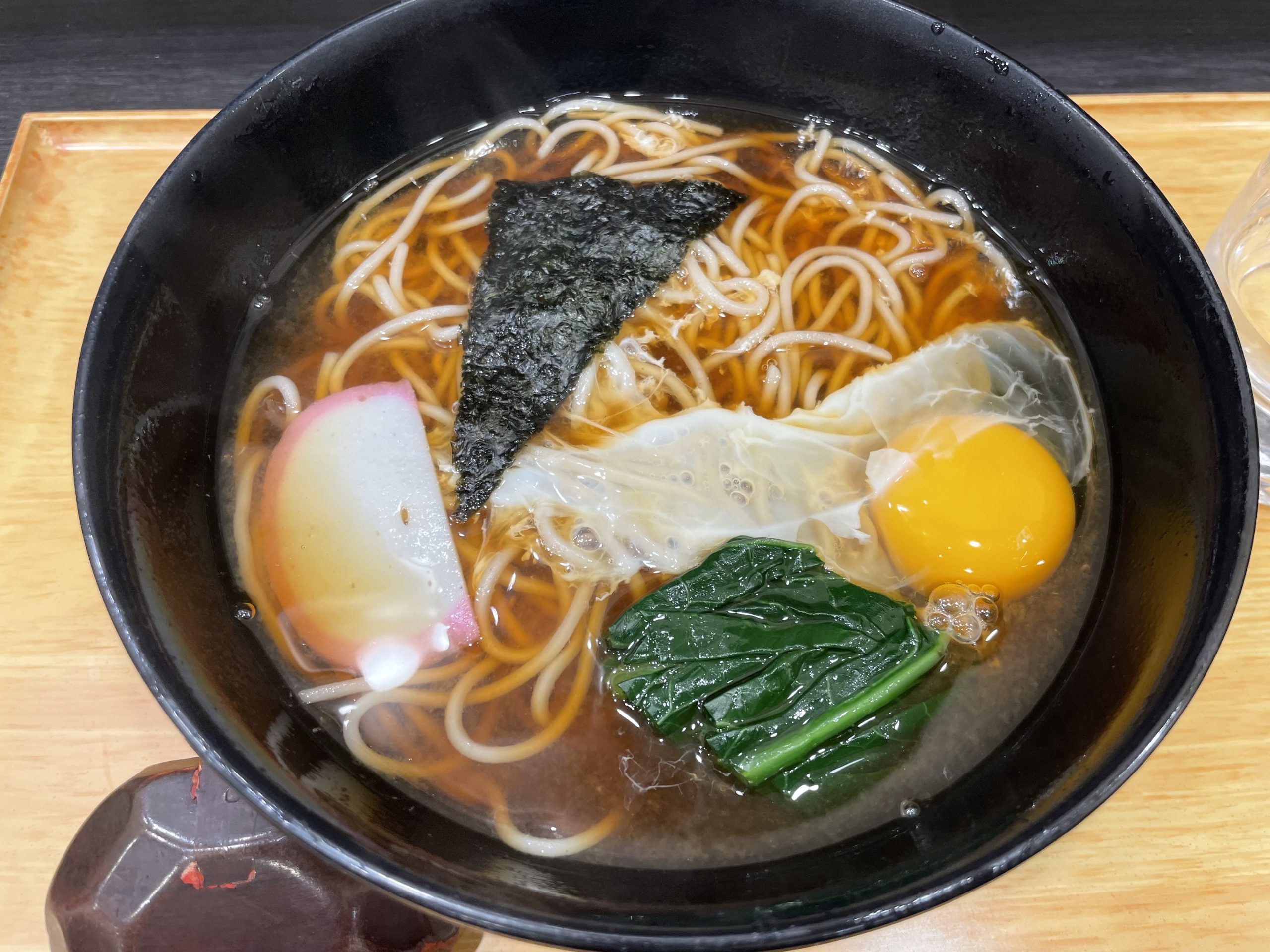 ランチ：小諸そばの月見蕎麦（2026/4/30）