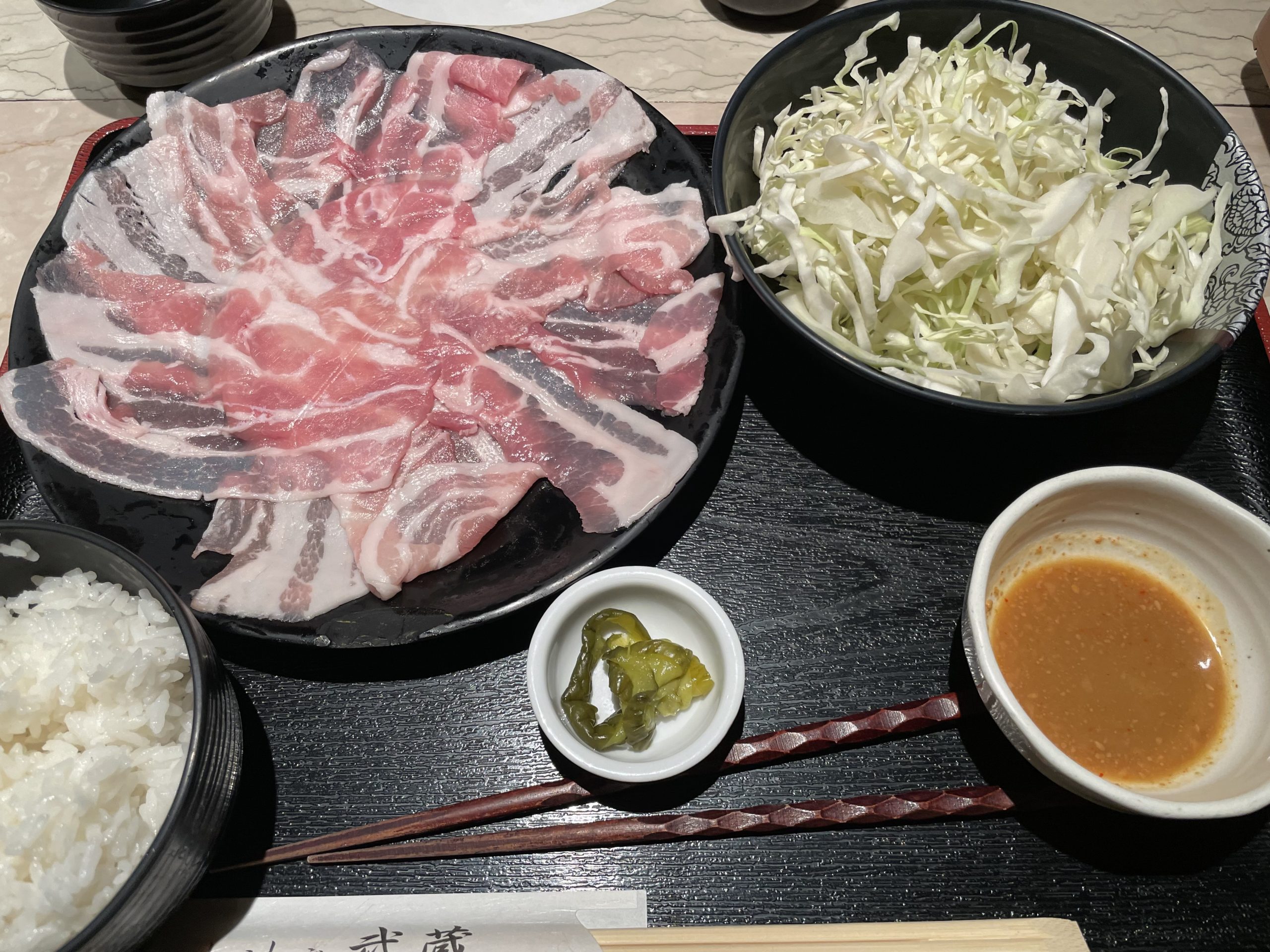 ランチ：しゃぶしゃぶ武蔵（2026/6/25）