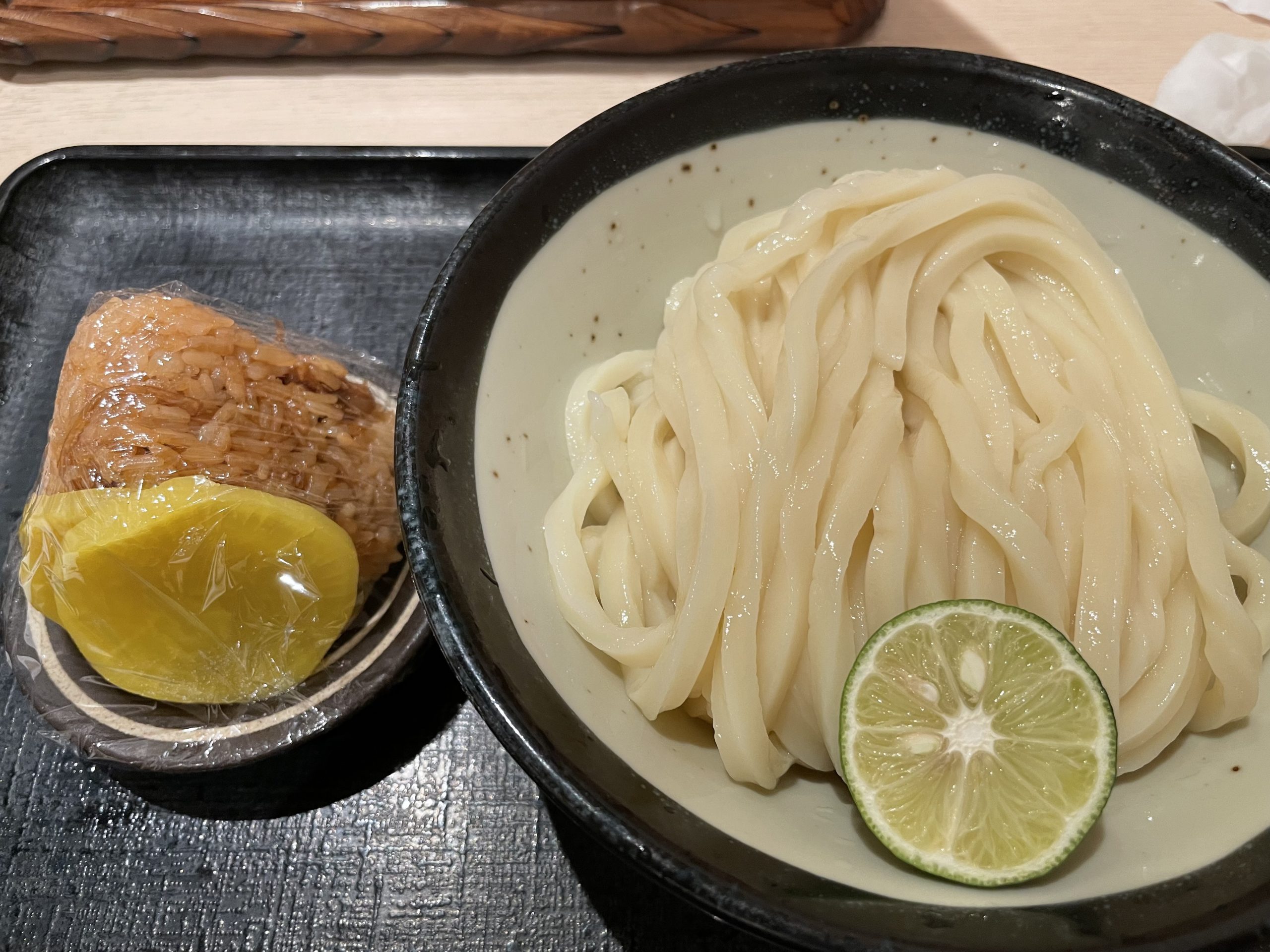 ランチ:生醤油うどん(2026/8/4)