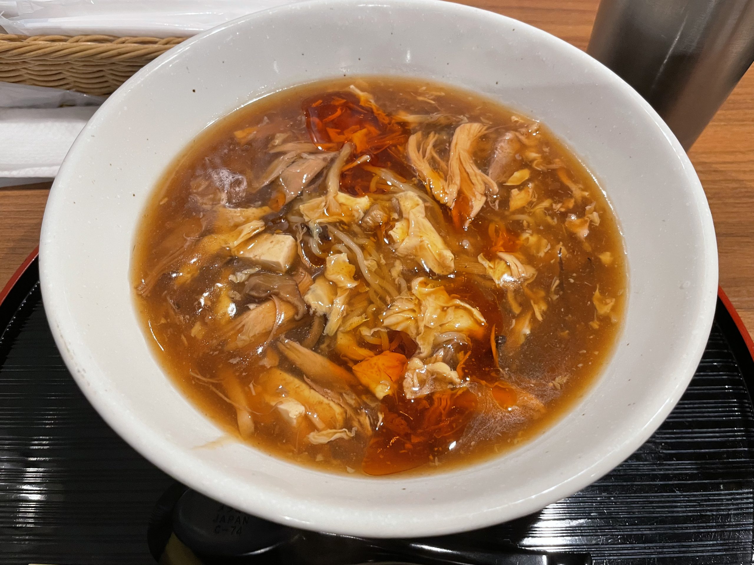 ランチ：たけくまの酸辣湯麺（2026/8/18）